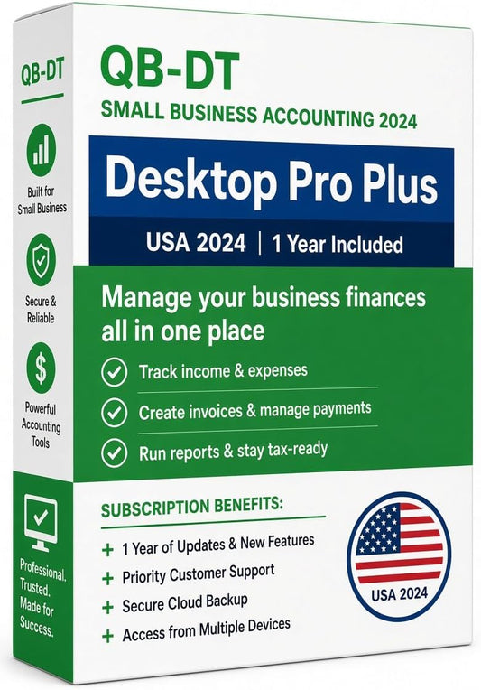 Quick-Book Desktop Pro Plus 2024 for Windows PC